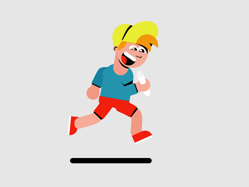 Flimbo's Quest Runcycle 2d after animation effects exercise flat gif motion graphics rubberhose runcycle walkcycle