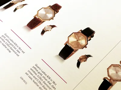 Watch Brochure brochure fashion jewelry product watch