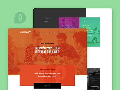 Escola Design Thinking coding design designthinking interface layout school ui uidesign ux uxdesign webdesign