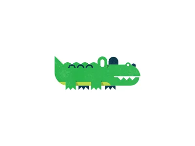🐊 'Gator alligator animal austin design gator illustration minimal mudshock reptile shapes simple