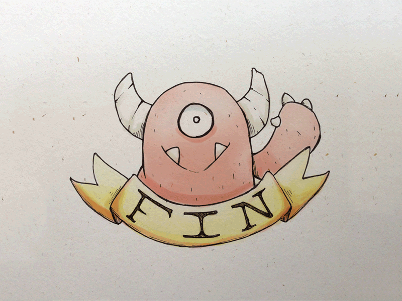 Monster Homonym 100 100 day project gif homonym illustration monster