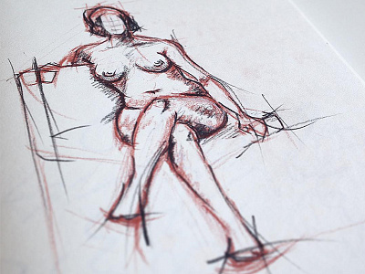 No263 - Life Drawing drawing lady live sketch