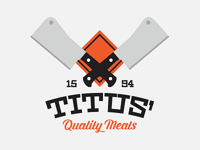 Titus Andronicus badge illustration logo shakespeare