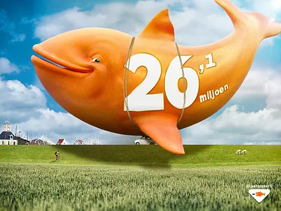 Staatsloterij Facebook Page Post Take It Home... car facebook grass inhaker jackpot newsjacking orange photoshop social media socialmedia staatsloterij vis