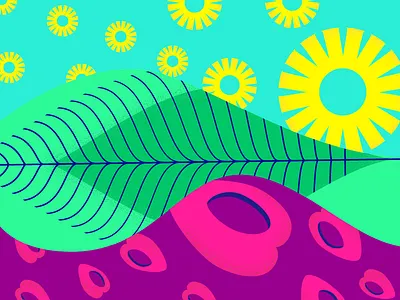 Fruit & Veg Pattern bright color fruit packaging pattern vegetable