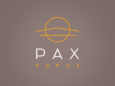 Pax Domus architecture building home logo mid century modern modern
