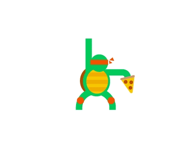 Pizza Day illustration motion mutant ninja pizza teenager tmnt turtles
