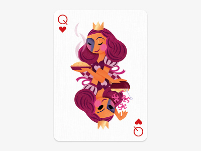 Queen of Hearts - Playing Arts card contest deck heart illustration photoshop playing arts queen