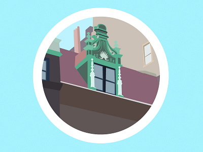 The Tillotson Poke'Stop architecture art brownstone debut first shot illlustrator illustration new york city nyc pokemon go pokestop vector