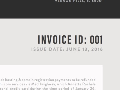 invoice design design invoice typography