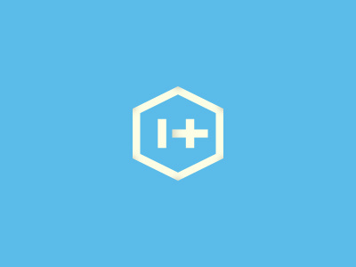 HealthPlus baby blue branding design h healthcare logo plus shape symbol thick lines typography