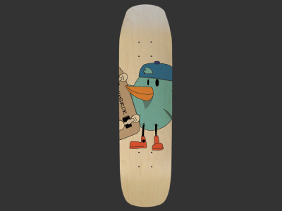 Sk8birdie illustration sk8 skateboard