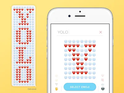 Emojigram emoji interaction design interface messenger ux web app