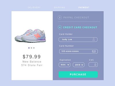 Dailyui#002_Credit Card Checkout checkout credit card dailyui