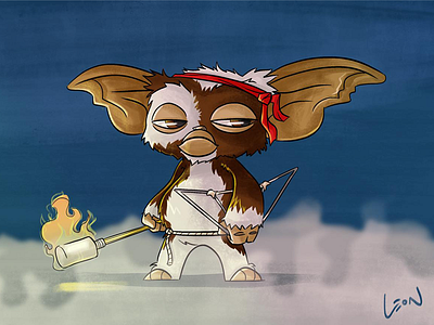 Battle Armor Gizmo! 80s art digital digital art fanart gizmo gremlins illustration movie