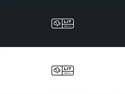 LIT Supply Co. brand brand design branding clothing kiteboarding kitesurf kitesurfing lit logo logotype