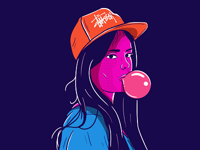 Stussy adobe animation clothing illustration photoshop street streetwear stussy style vector
