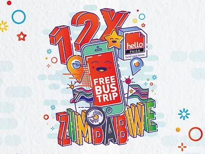 Hello Paisa MBE Style Marketing Illustration color colour fun graphic design illustration line marketing mbe playful