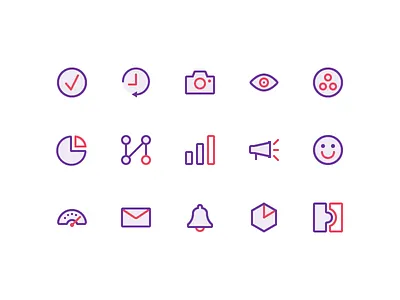 Heap Icons analytics dashboard data graphs heap icon illustration integration segments ux
