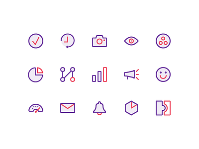 Heap Icons analytics dashboard data graphs heap icon illustration integration segments ux