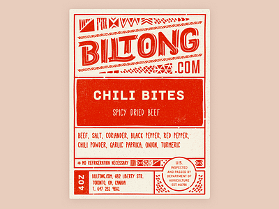 Biltong beef biltong food jerky label logo packaging product south africa