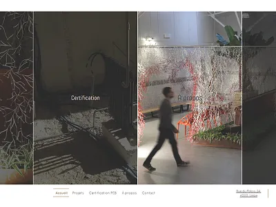 Par l'intérieur clean design diagonal minimalist svg webdesign website