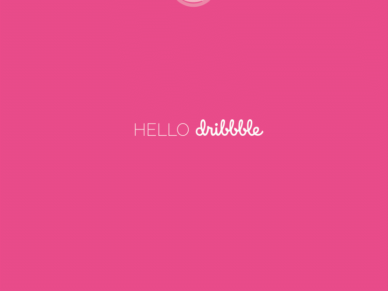 Hello Dribbble! ball dribbble first hello invite shot thank you world