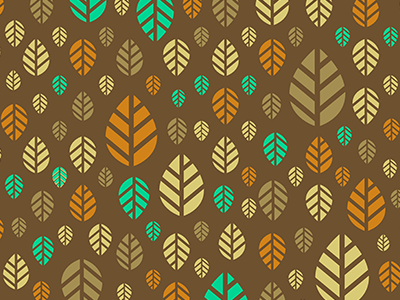 Pattern with leaves autumn leaves pattern retro vintage