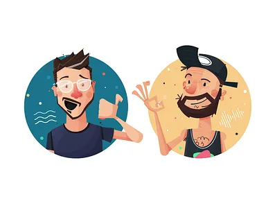 Friends Characters character illustration wonky