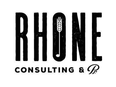 Rhone Co. Logo Concept beer france midwest music