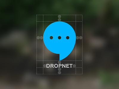 Dropnet "Logo" app branding construction dropnet icon logo messages safe area spacing