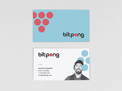 Bitpong Business Card beer business card color geometric pong