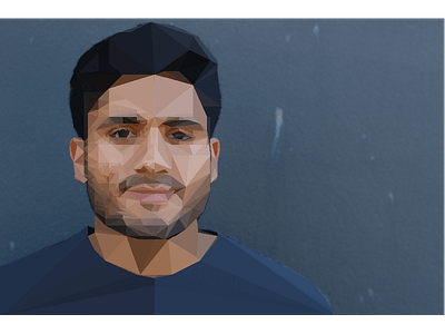 Low Poly Portrait 3d low poly portrait self