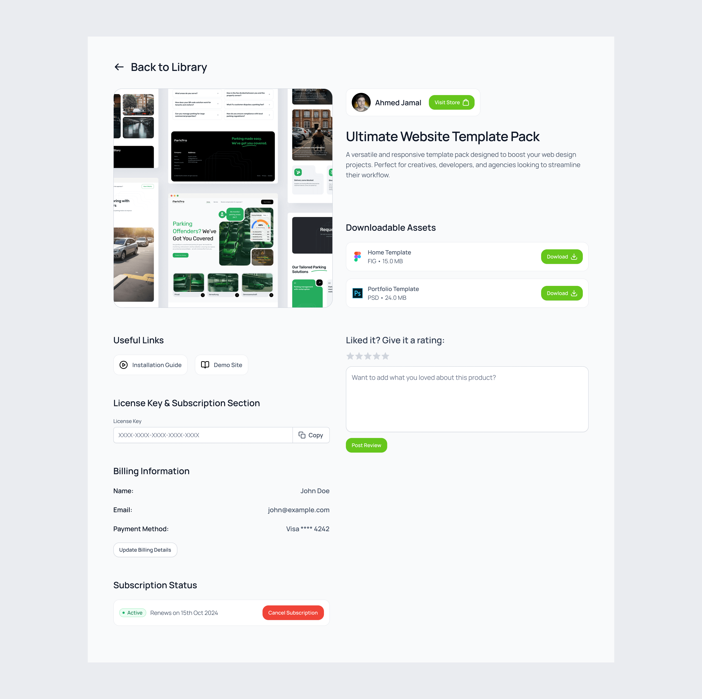 Example of Dashboard & Web App Design