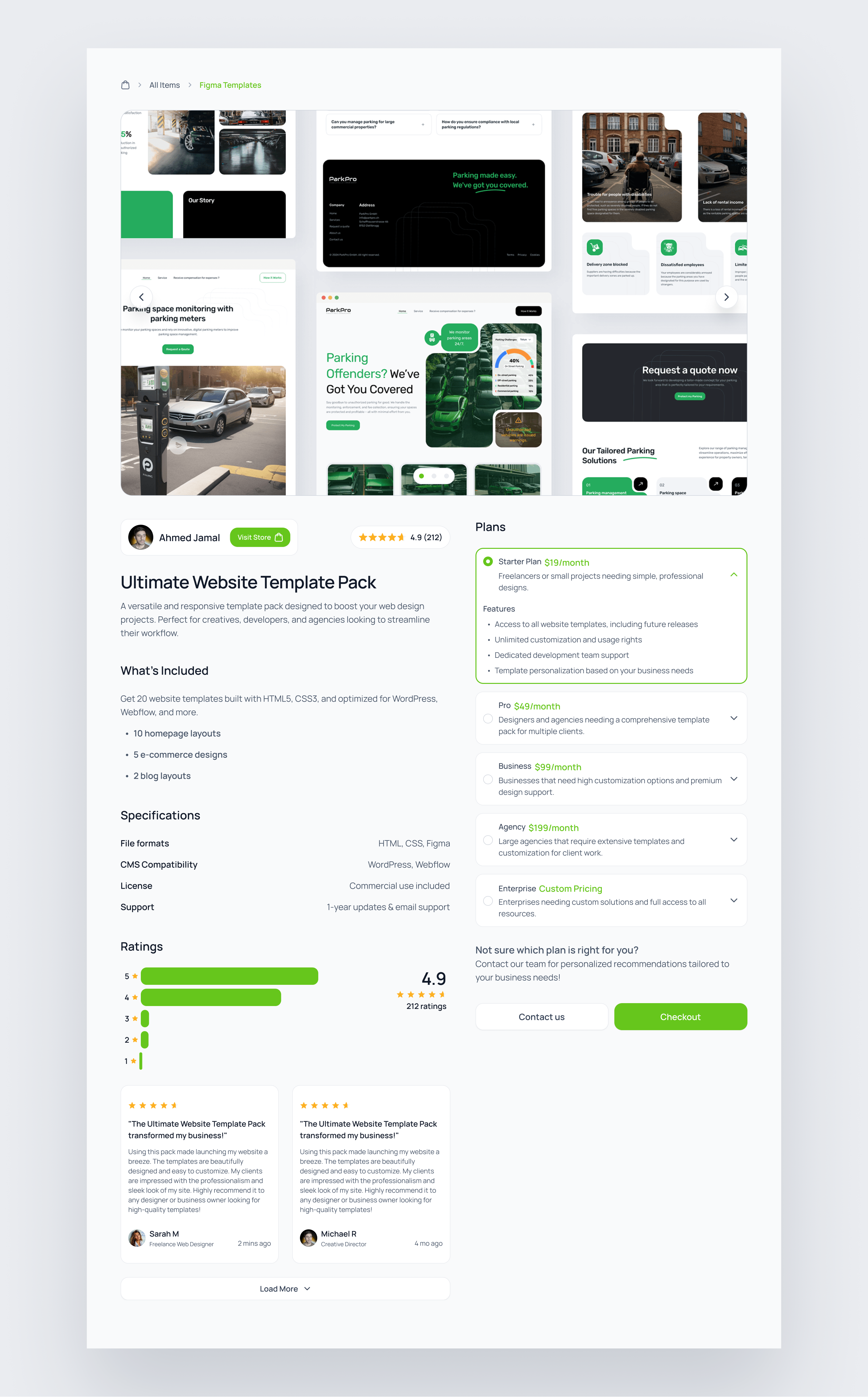 Example of Dashboard & Web App Design