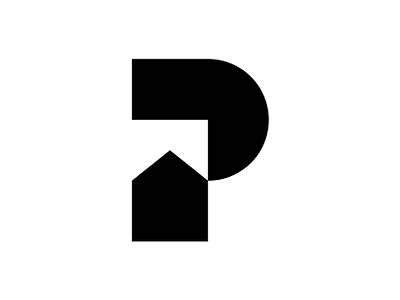 P + house brand brand identity branding design home house icon identity letter logo logo design mark minimal monogram p p logo p mark real estate simple symbol