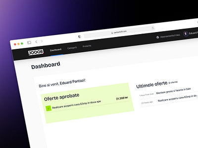 Dashboard - minimalist design dashboard jooob design laravel minimalist design ui design ux design