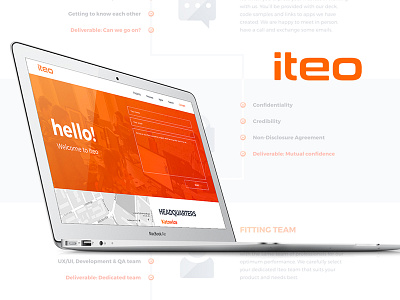 Iteo - Mobie Apps Development Website agile apps contact design development icons interactive mobile parallax process project website