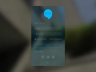 Dropnet "Login" app app design dropnet icon login logo messages sign up social login ui ux