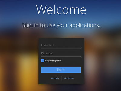 App UI - Sign In