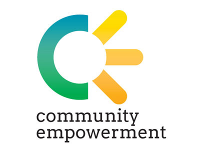 Community Empowerment Logo gradient logo moon sun