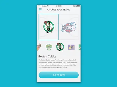 Week 1 (#05): Command Picker flat ui ios light theme play simple sport app