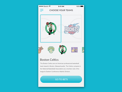 Week 1 (#05): Command Picker flat ui ios light theme play simple sport app