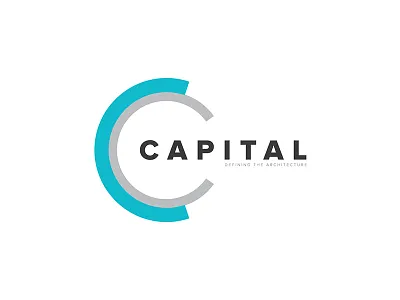 Capital Logo architecture brand branding clean elegant icon logo minimal modern name stationery