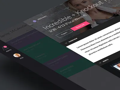 Marketing Calendar App app calendar design ui ux web