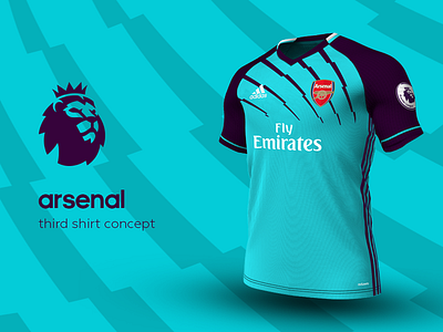 Arsenal Third Shirt by adidas adidas arsenal football jersey kit premier league soccer