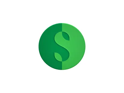 Money Tree brand circle coin concept dollar green icon logo mark minimal money tree