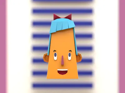 >o< 3d 3ddesign ar avatar blender c4d lowpoly render vr