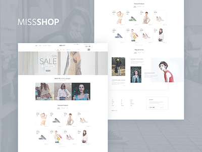 MisShop - project design shop template web website