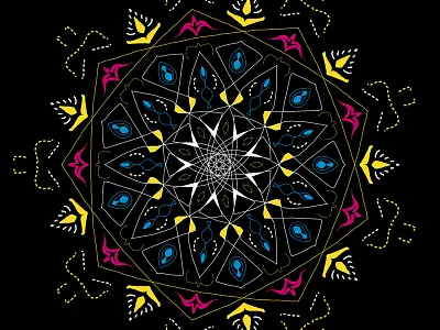 Mandala floral flower islamic mandala pattern
